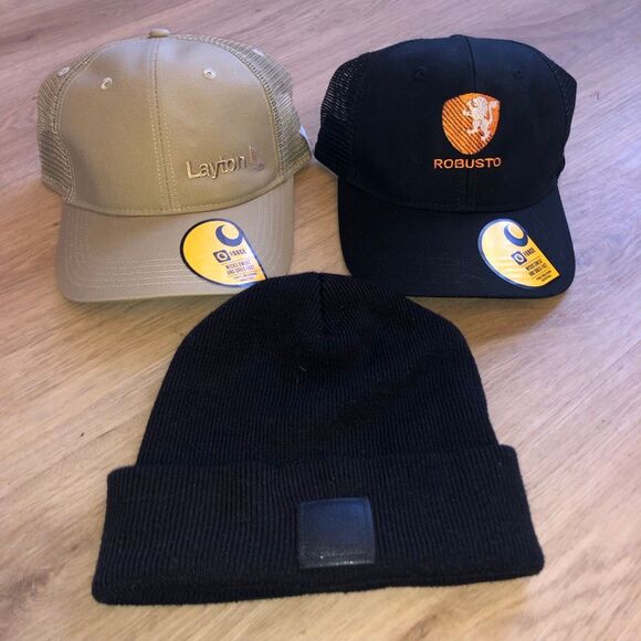 Carhartt Other - CARHARTT HAT CAP SNAPBACK ADJUSTABLE BEANIE LOT (3) NEW W TAGS MENS BLACK TAN